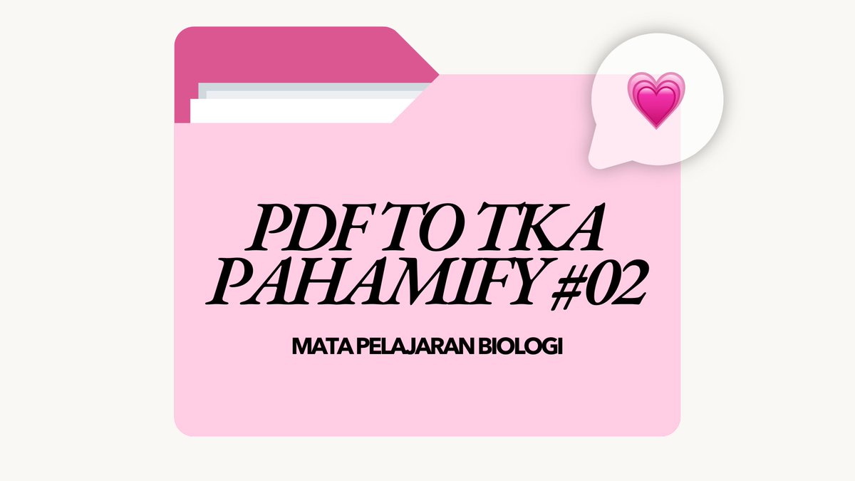 sabinverse's tweet photo. ⍣ ೋ PDF TO TKA Pahamify - 02
୨⎯  Biologi 

Link drive: https://t.co/ujt6isI7sk

💌Help rt/like
#studytwt #AMBISVERSE #ambistwt https://t.co/3YdITQos0V