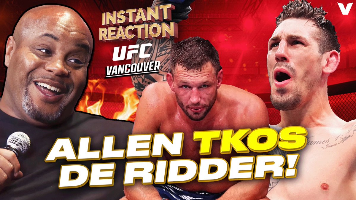 —I can’t remember the last time I was this shocked with a fight ending. Not because Allen won but the way it went down. My instant reaction from octagonside is live at 12pm eastern/ 9 am pacific at my YouTube channel. Link ⬇️ 

youtu.be/w9pi9Hjt0JI