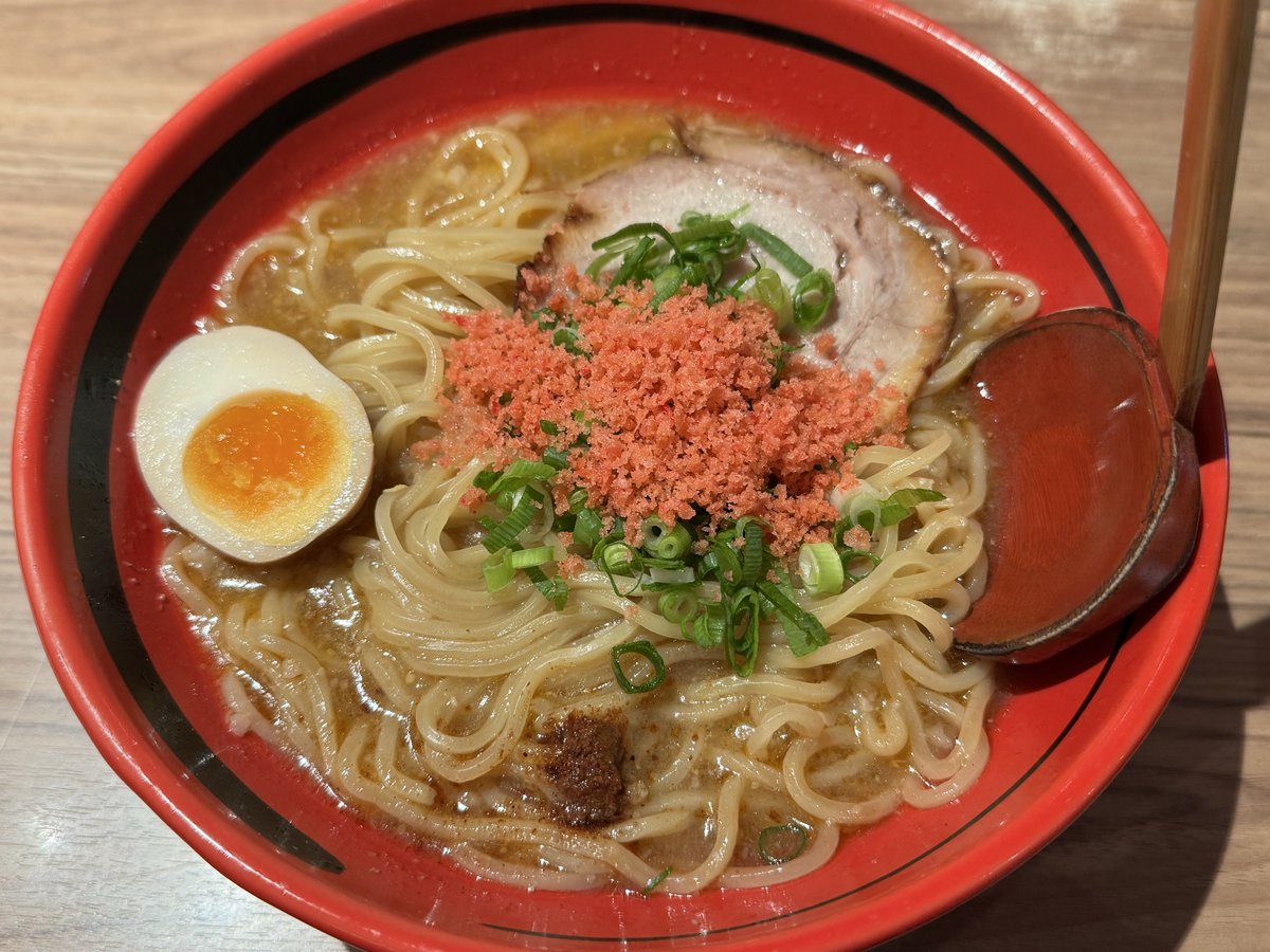 えびみそ そのまま 大盛り ¥1,140-
@えびそば 一幻 新千歳空港店 (北海道千歳市)
