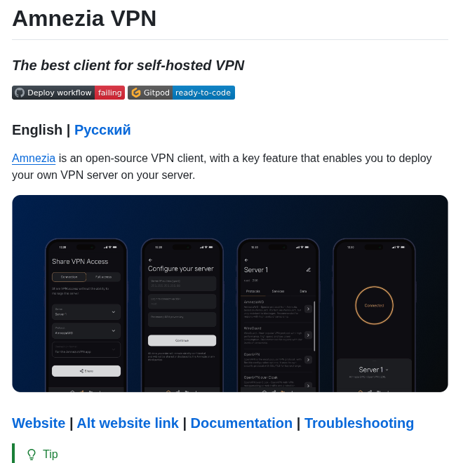 tom_doerr's tweet photo. Open-source VPN client for self-hosting https://t.co/IqoQ9AEeJi