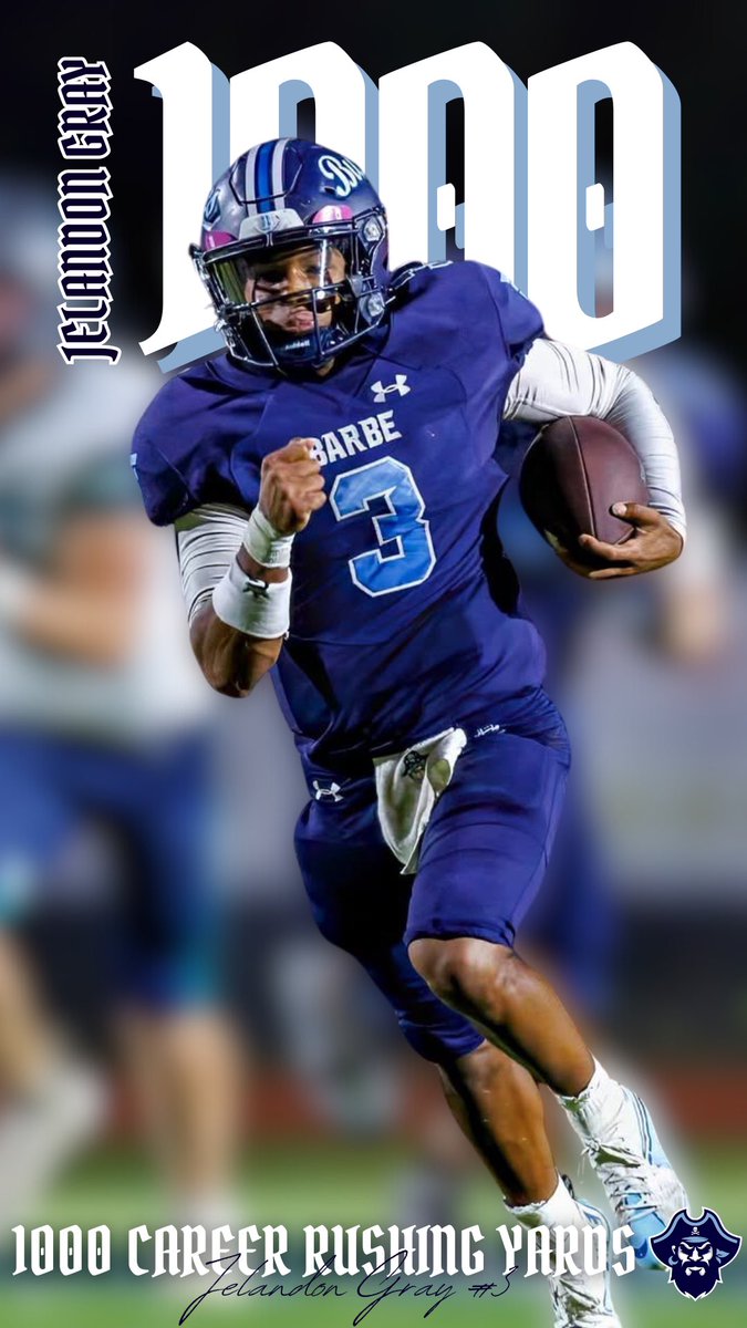 🏴‍☠️1000 Career Rushing Yards🏴‍☠️