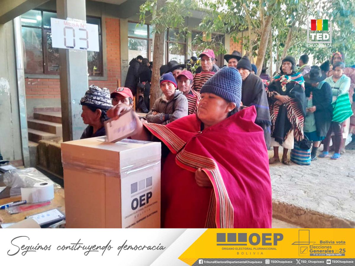 Tribunal Electoral Departamental Chuquisaca tweet media