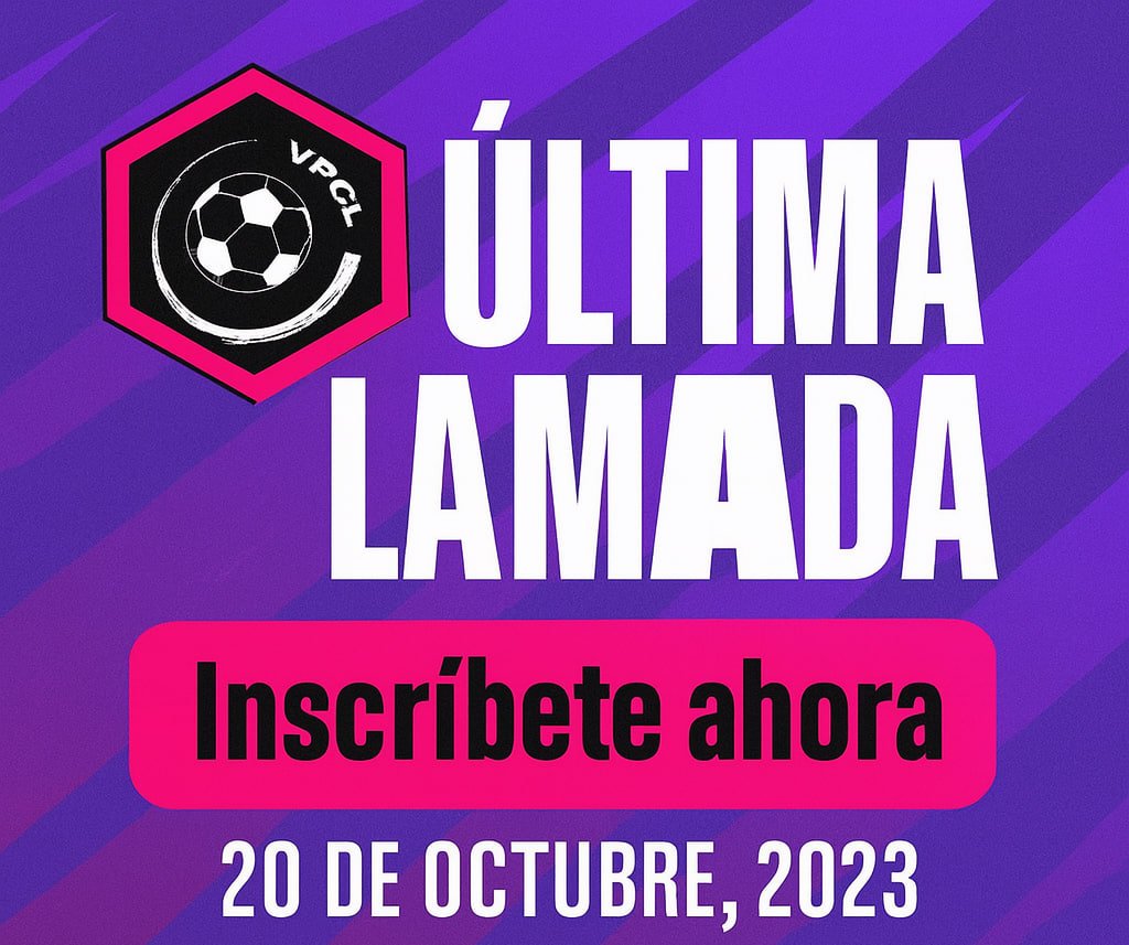 mundillo_futbol's tweet image. 📳ÚLTIMA LLAMADA: La Liga VPCL comienza LUNES 20 OCT. 

¿Tienes equipo de clubes pro? Inscríbete ahora — plazas limitadas.

Todo o nada. #VPCL #FC26 #TodoONada