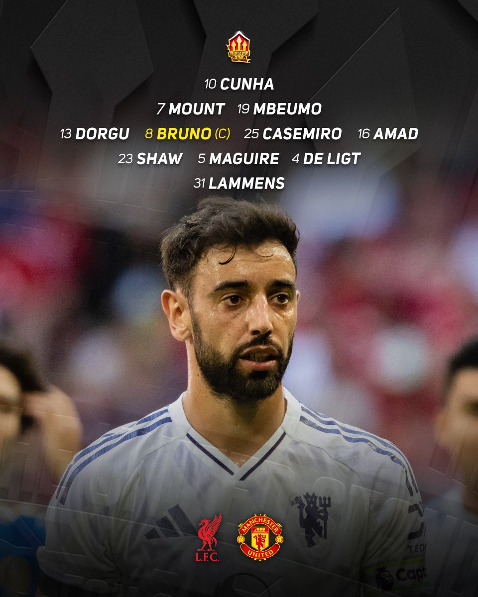 #MUFC STARTING XI against Liverpool. Who would you change? 

I'll swap Maguire for Yoro