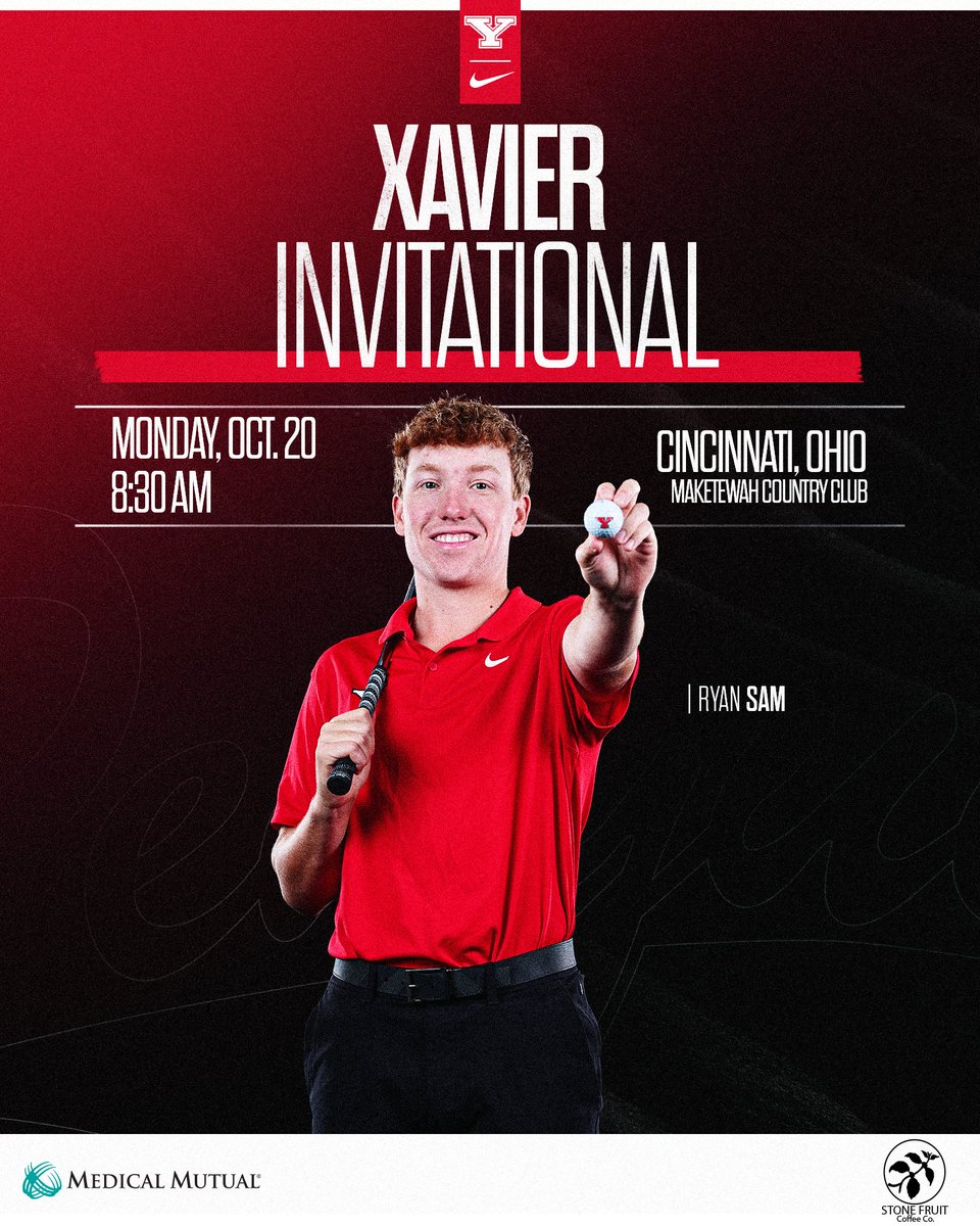 𝙁𝙖𝙡𝙡 𝙁𝙞𝙣𝙖𝙡𝙚 🐧⛳️

Scheduled to play the first two rounds of the Xavier Invitational today in Cincy!

⛳️ Xavier Invitational
📍 Maketewah Country Club - Cincinnati, Ohio
🕣 8:30 a.m.
📊 Live Scoring » tinyurl.com/58kh42vt
📰 Preview » tinyurl.com/2amwbrmr

#GoGuins