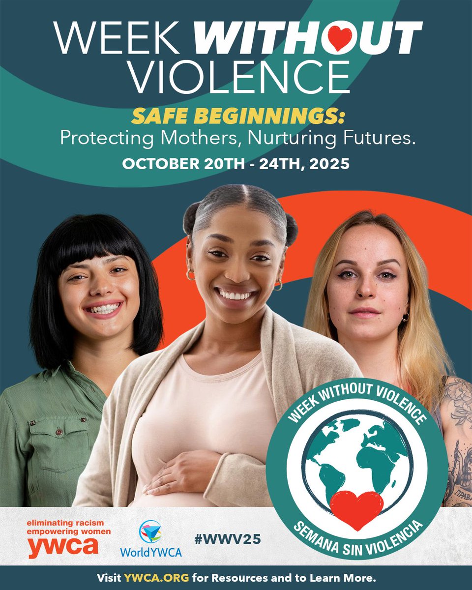 #WeekWithoutViolence starts tomorrow! Throughout the week, we’ll be sharing stories from real YWCA program participants to amplify their voices, honor their resilience, and inspire action. #OneYWCA #WWV25