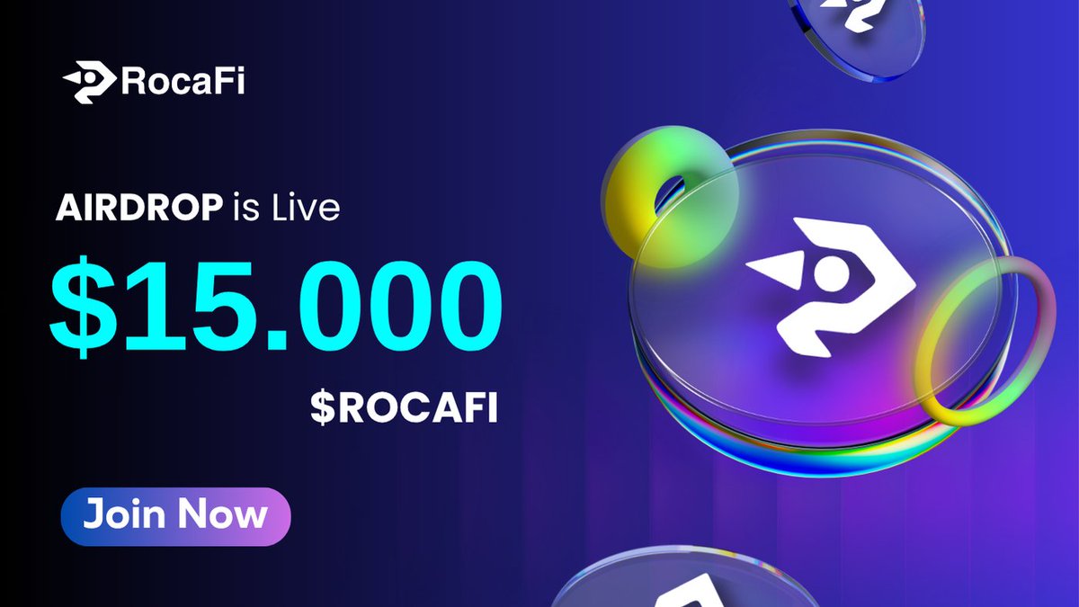 rocafinance's tweet image. 🏆 $15,000 Worth $ROCA TOKEN GIVEAWAY 💥
Time for a RocaFi giveaway to support the #community!
🎁 Prize Pool: $15,000 Worth $ROCA
💰 1,000 winners = $10 Worth $ROCA each!
✨ Top 100 referral = $5,000 Worth $ROCA Total!
How to enter:
1️⃣ Follow @rocafinance
2️⃣ Like & repost +…
