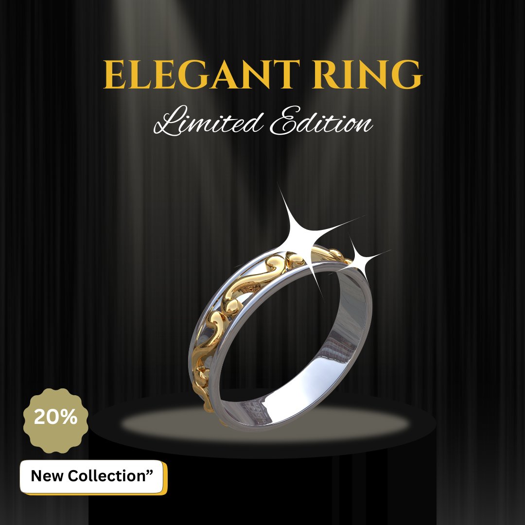 RIslam2434's tweet image. ✨ Limited Edition Ring! 💍
Our New Elegant Ring Collection has arrived! 🤩
This ring, featuring beautiful silver-gold craftsmanship, is now available with 20% off.
Grab yours fast!
#ElegantRing #LimitedEdition #NewCollection #Jewellery #LUXURY88
