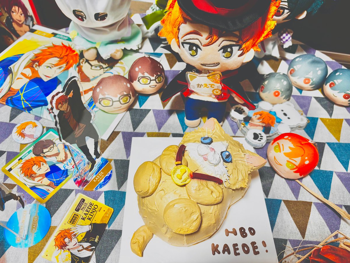 chikori_takeko_'s tweet photo. #金城楓生誕祭2025
🍁お誕生日おめでとうーー！！🐈
けもの🎂でお祝いー🎊
絵も描きたかった… https://t.co/oMjKZV0i1M