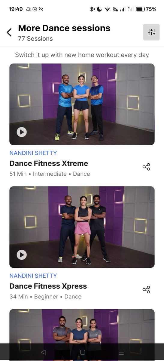 Divyang_U's tweet photo. @we_are_cult removing all of their dance fitness content from the backend. Suddenly videos my family has worked out to for 5 years are no longer available.

@mukeshbansal06 what kind of cost-cutting measure removes ALL value of an app for its users? 

This isn't the first time Cult has done this either. Either they're trying to save on hosting costs or some bolly music rights of use. They've also consistently lost some of their best trainers.