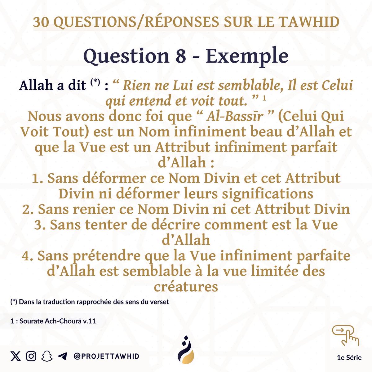 Ahlou_Sounnah's tweet image. Les #Noms et #Attributs