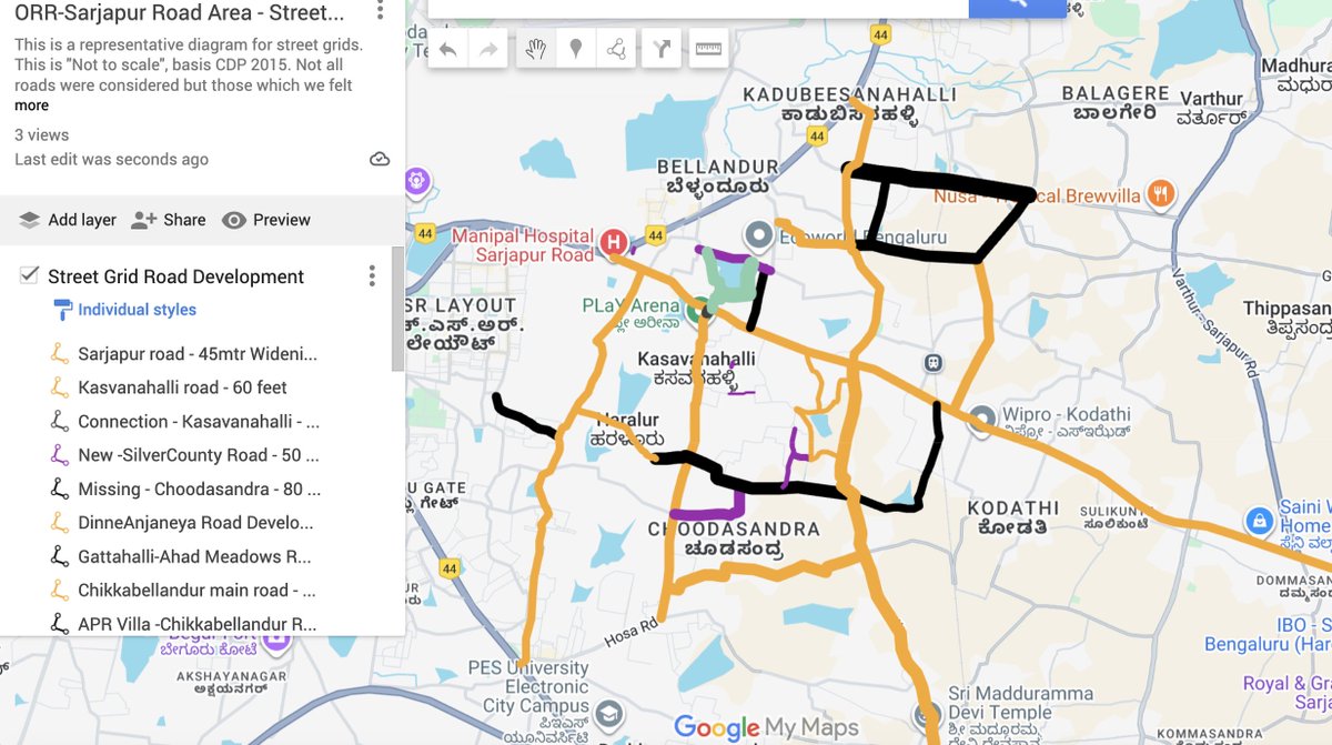 kdevforum's tweet image. Why #ORR-#SarjapurRoad is bad?
-5km Radius has Zero CDP Road compliance
-60KM CDP road n/w not developed per plan
-Zero street grids across HSR-Haralur-Kasavanahalli-Doddakanneli-Carmelaram
@MALimbavali @DKShivakumar fix else #SarjapurRoad metro cant start bit.ly/MissingORRSarj…