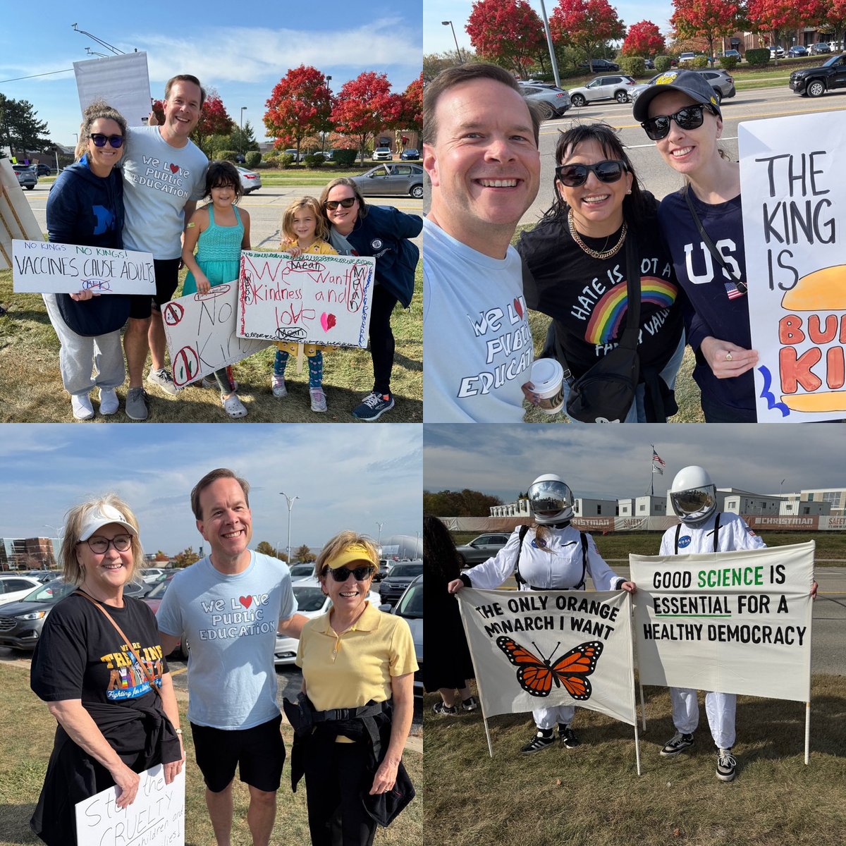 Spent some time yesterday with about 1,000 friends as we exercised our first amendment right at the No Kings rally near Schoolcraft College.