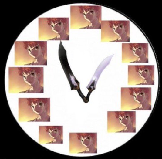 Tiutu17's tweet photo. #shirouday
#shirouday 
#swords
My clock for the next days https://t.co/eAVw6M9DMM