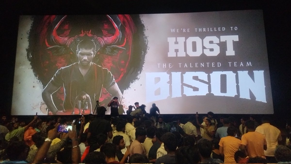 CAugastin's tweet photo. #BisonKaalamadan #BisonKaalamaadanOnOct17 
#BisonDiwali 
#BisonKaalamaadanTrailer @sbcinemas @mari_selvaraj https://t.co/JAlpX7Ad6R