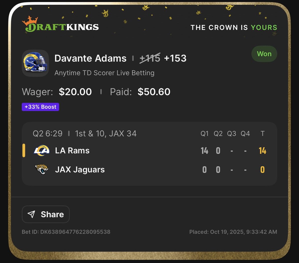 Evan_Philly's tweet photo. @DKSportsbook https://t.co/D9EEmjVjuw