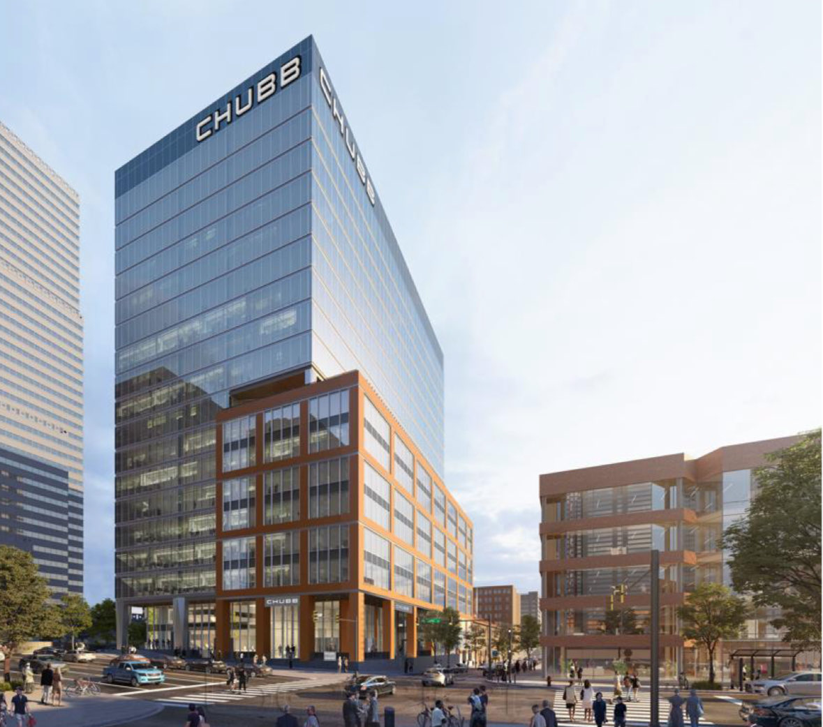 Chubb update!

The new office building for the insurance company is nearly complete at 20th &amp; Arch. This will add approximately 1,250 *new* jobs and will be the global company’s largest office in the world when it opens next year. Their current Old City office is now for sale.