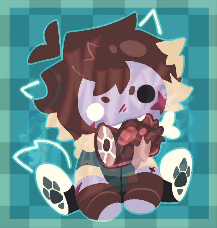 MilkyCalico's tweet image. he eat da meat &amp;gt;:3

#MyDearHatchetMan #MDHM #MDHMAlan