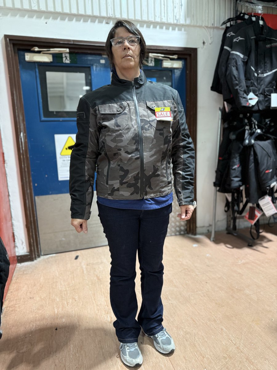 Debbie is on sale 🏷️

*she found a superb jacket from Sweden and added a Alpinestars level II back protector to it.

Online best price was £180, today at J&amp;S £120, and you get to try it on. Plus J&amp;S will price match any genuine online retailer ⭐️ I learnt this today