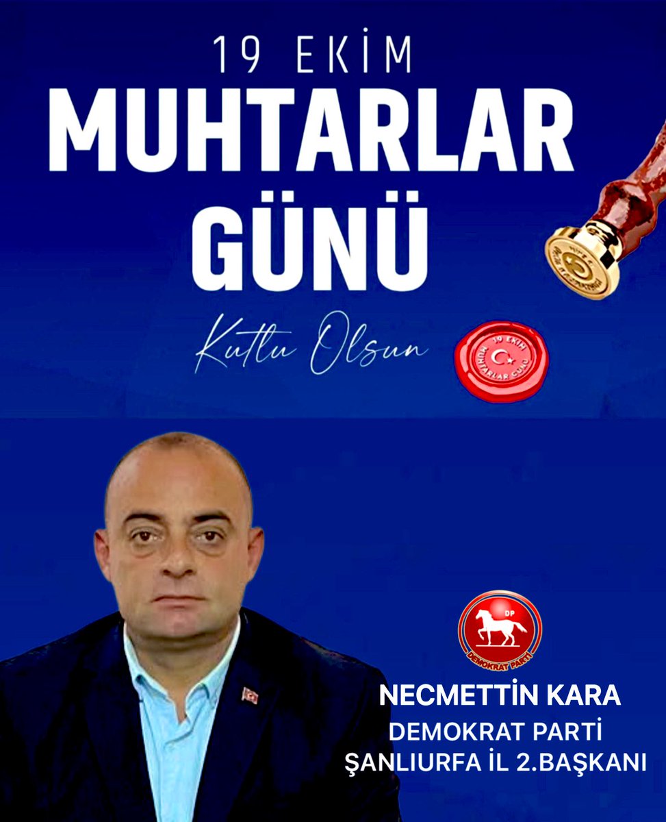 9 Ekim #MuhtarlarGünü kutlu olsun. 

<a href="/NecmettinKara4/">Necmettin Kara</a>