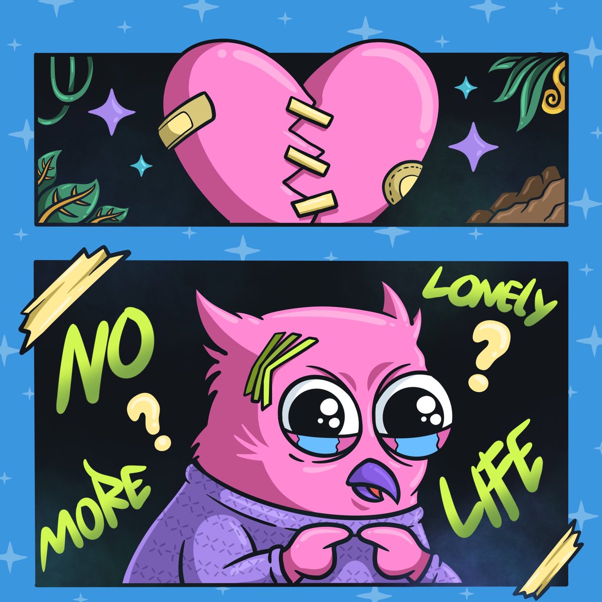 Welcome to 10 days of the 10k squad

Day 9 - <a href="/NoMoLonelyLife/">NoMoreLonely.Life</a> x <a href="/the10kSquad/">The 10k Squad</a>

11 giveaways 🎁 + 1.3M rewards🏆

Go mint yours and start your journey:
the10ksquadhub.com/10.10.10.10/da…

Mint is open for 24h only!