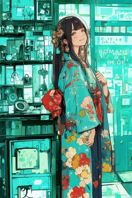 Tiffany Blue #AIart