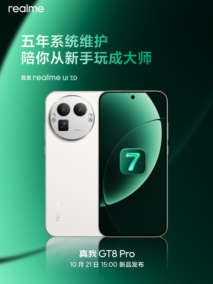 AshFaalt's tweet image. Realme GT 8 Pro’s 5-YEAR software support is here to SLAY, 

keeping your phone fresh ‘til 2030!  #TechGameChanger
#realmeGT8Pro