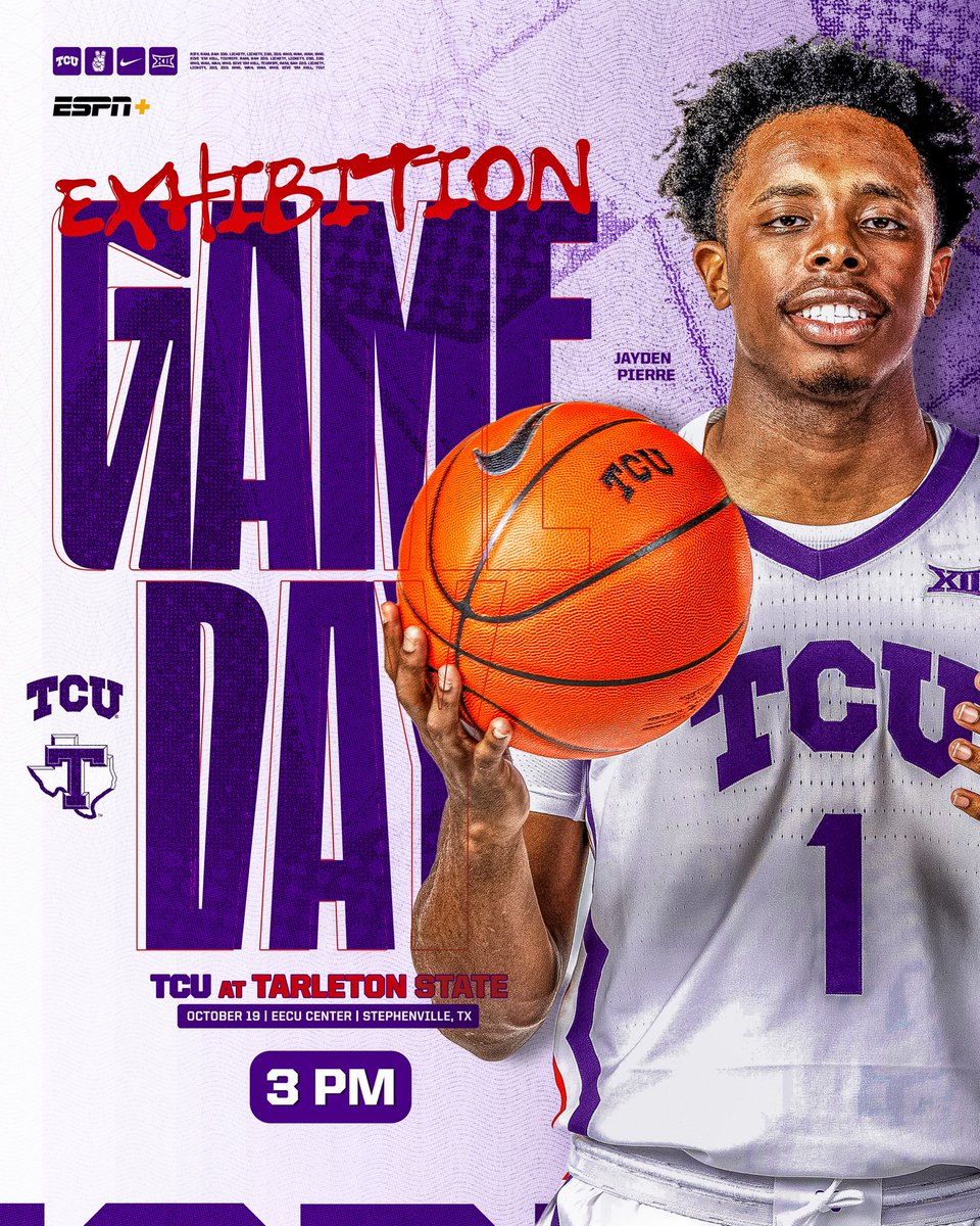 We get to go against another team today!

🆚 Tarleton State
⌚️ 3 PM
📺 ESPN+ 
🔗 linktr.ee/tcumbb
