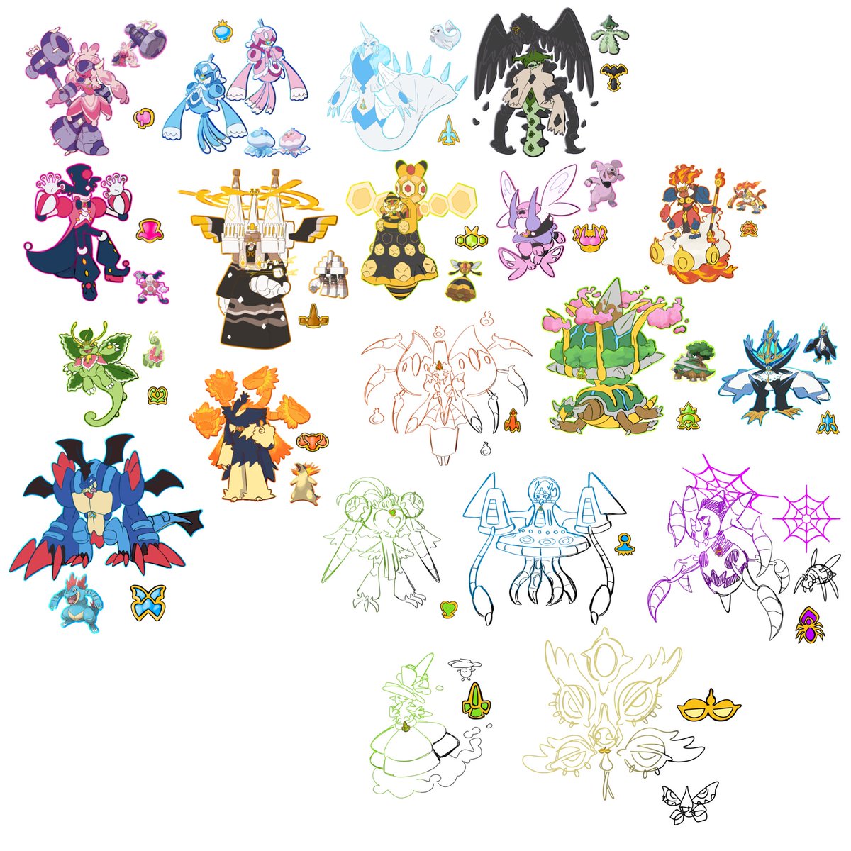 i’ve lowkey been on a roll with these 
banger after banger 

#fakemon #pokemon #PokemonLegendsZA