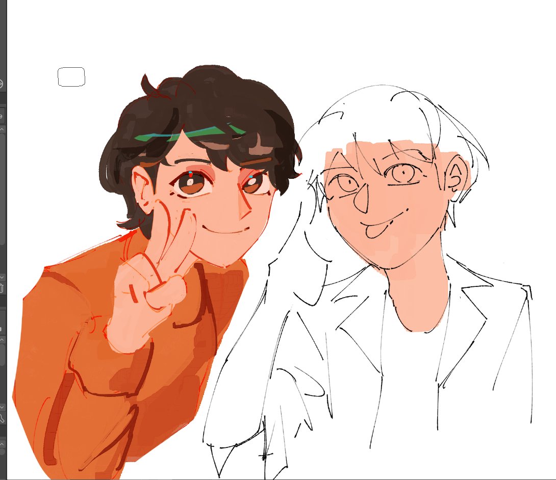 oatlves's tweet image. how do i even apply my artstyle to real people omg