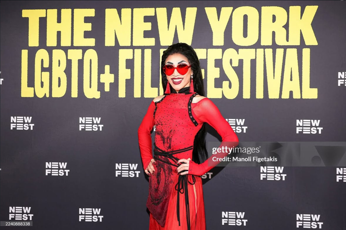 Yuhua stuns for the 2025 New York LGBTQ+ Film Festival in New York, New York.