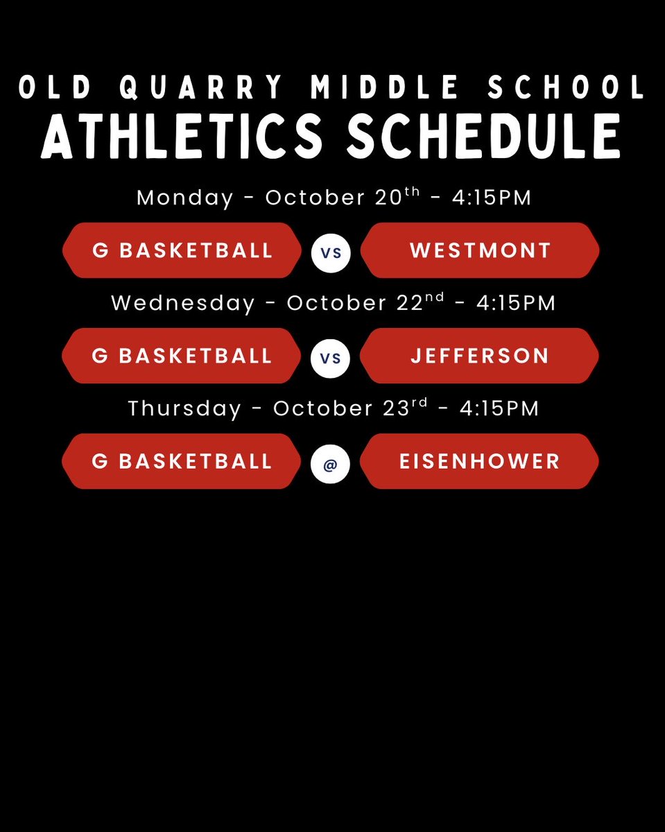 Not one, not two, but THREE opportunities for you to come see our girls basketball teams in action this week 🏀🏀🏀 #sd113a