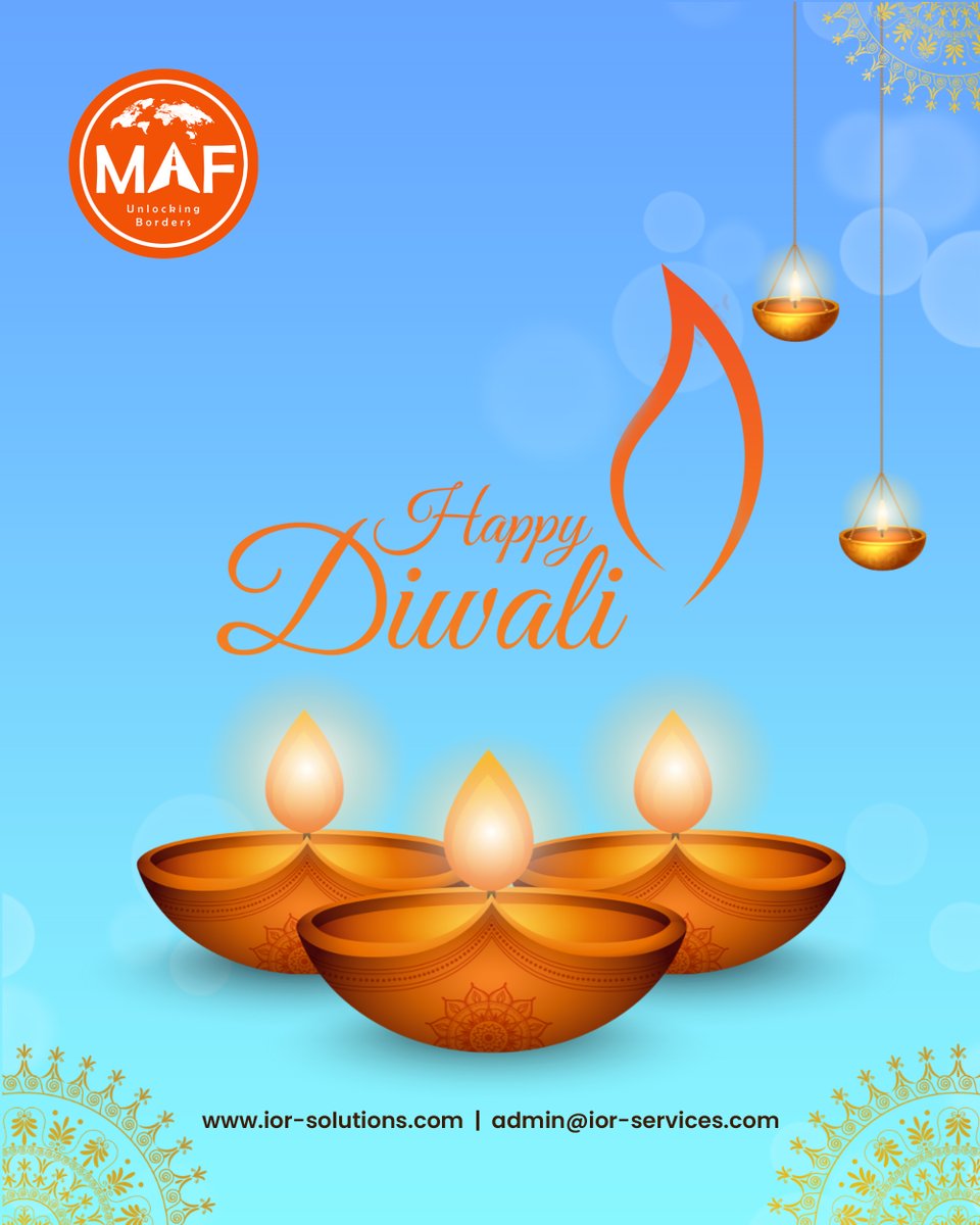 maf_ior's tweet image. Brighten your business this Diwali with MAF Solutions! ✨
Ship globally with ease, compliance, and confidence.
Here’s to a year of light, growth &amp;amp; global success! 💫
#HappyDiwali #MAFSolutions #IORServices #GlobalLogistics #ImportExport #Diwali2025