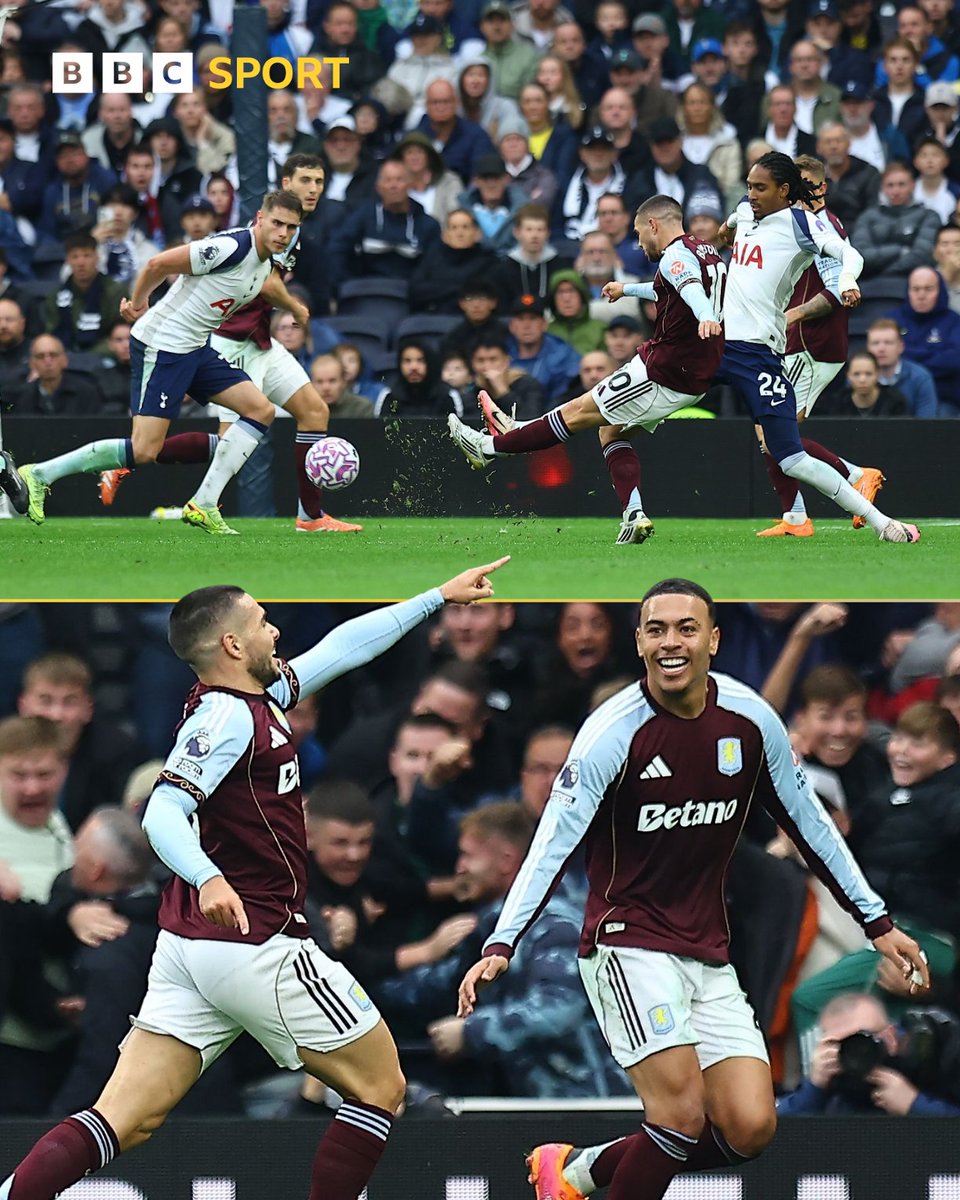 Matty Cash's cross-field pass 😮‍💨 
Emiliano Buendia's pinpoint finish 💥

That's three goals in four games in all competitions for the Villa midfielder ⚽