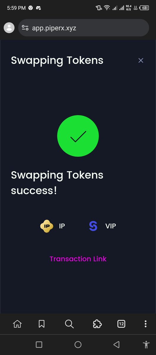 EddyGdoogle085's tweet image. Another day, more smooth transactions on Piper 😎
Fast speed, low gas, zero stress, exactly what I like.
#piperx #Web3 #lowgas