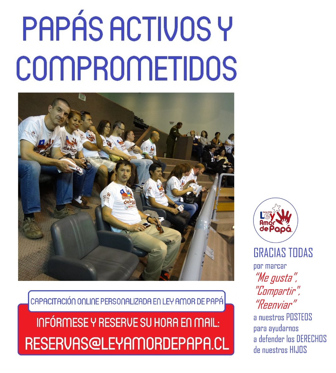 LAS COSAS CLARAS: LOS COMPROMISOS SON PARA CUMPLIRLOS

VAMOS CON TODO EL INMENSO AMOR QUE SENTIMOS POR NUESTROS HIJOS y AHORA POR NUESTRA LEY AMOR DE PAPÁ-¡MÁS!