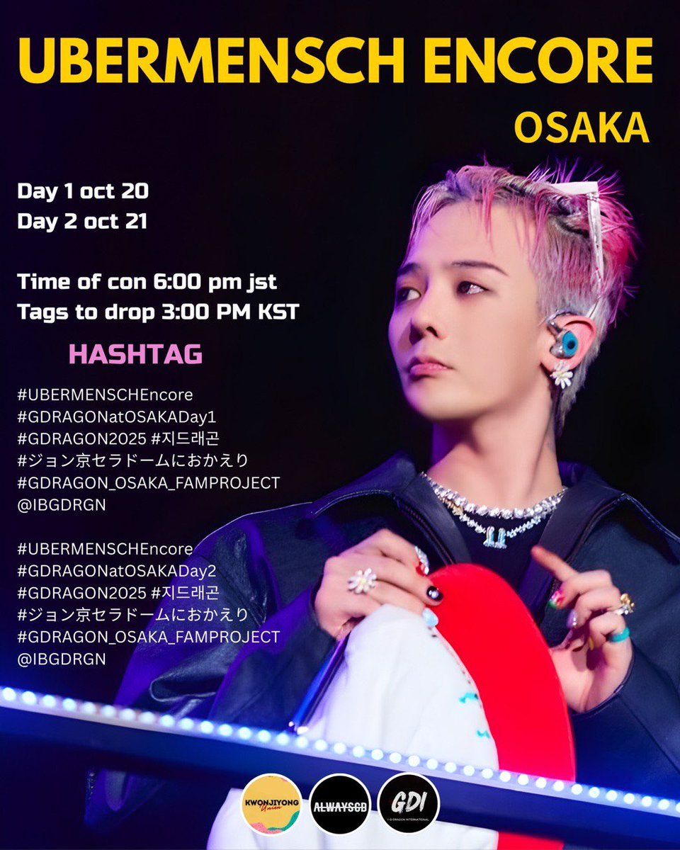 G-DRAGON 2025 ÜBERMENSCH ENCORE ギターピック G-Dragon Ubermensch