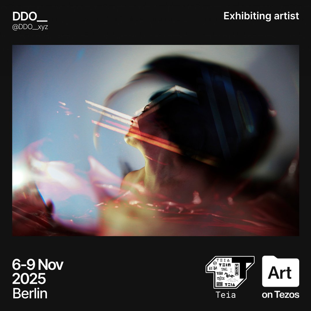 Pleased to present <a href="/DDO__xyz/">DDO__</a> as one of our curated artists for Teia’s Exhibition #UniqueIngredients for the <a href="/artontezos_/">Art on Tezos</a> Berlin show Nov 6-9th!

We are honoured to present DDO’s piece, “Overdrive me”!