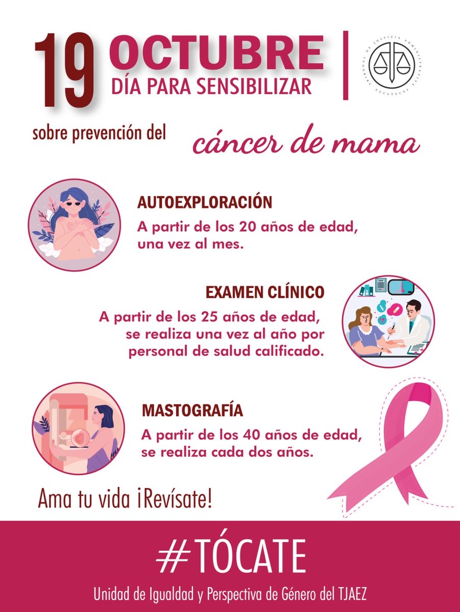 Hoy 19 de octubre es día para sensibilizar sobre la prevención del cáncer de mama.
Es una de las principales causas de mortalidad en mujeres a nivel mundial, pero si se detecta a tiempo, las posibilidades de tratamiento y recuperación son significativamente mayores.