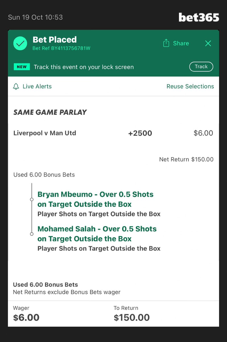 Longshot for today’s EPL 🔥👀

Add To Your Bet Slip - nj.bet365.com/s/r/K5Xnc