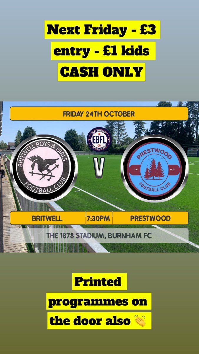 <a href="/PrestwoodFC/">Prestwood Football Club ⚪⚽⚪⚽</a> <a href="/EastBerkshireFL/">East Berkshire Football League</a> <a href="/fiberkshire/">Football in Berkshire</a> <a href="/StevenBushboy/">STEVEN BULLARD</a> <a href="/GaryHousePhoto/">GaryHousePhotography</a>