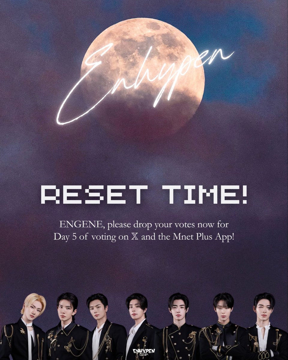 [2025 MAMA WWFC]

RESET TIME! ⏰

DAY 5 of voting is now open! You can start dropping your votes now. Please avoid any bot voting methods such as app cloning or the use of VPNs. We rise with organic votes only. Voting runs until 11:59 PM KST, so keep pushing and encourage others