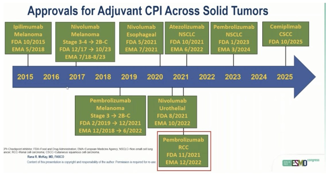 urotoday's tweet photo. Perioperative immunotherapy strategies in #RCC: Evidence from the #RAMPART and #NESCIO trials. #InvitedDiscussant presentation by @DrRanaMcKay @UCSanDiego. #ESMO25 written coverage by @RKSayyid @UAUrology > https://t.co/P6uhxqwSP4 @myESMO https://t.co/ffxeUAUsh4
