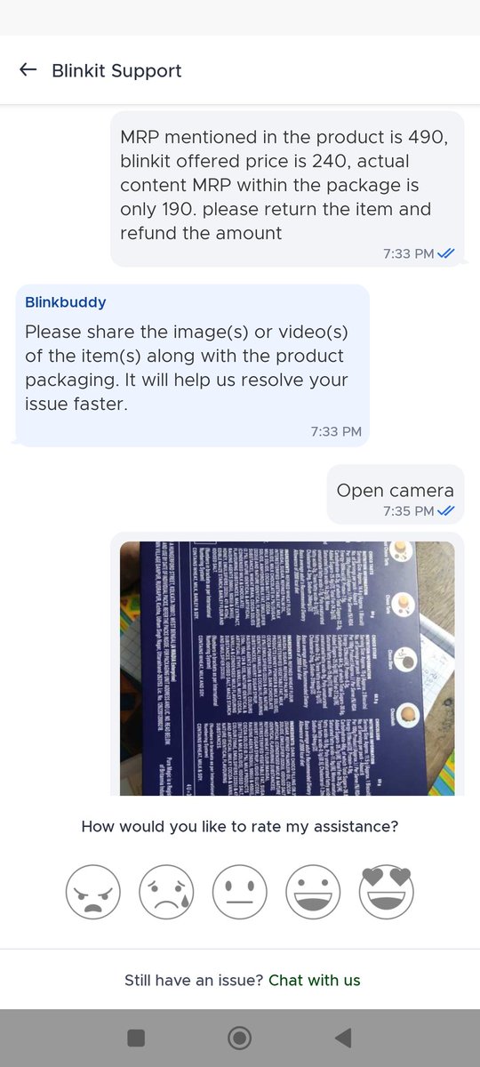 avikowel's tweet photo. @albinder , request you to look into this issue of your CS responsiveness and not resolving the matter correctly. I would have to approach consumer court against @letsblinkit &amp; @BritanniaIndLtd for looting customer in a deceptive way https://t.co/CplVupNhVL