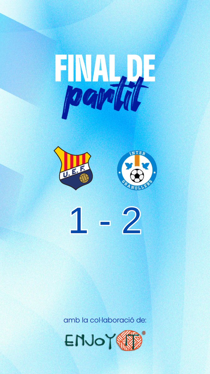 UEFigueres's tweet image. 🏁 FiNAL DEL PARTiT

#UEFigueres 1️⃣🆚2️⃣ #InterGranollers

⚽ Coral Cayuela