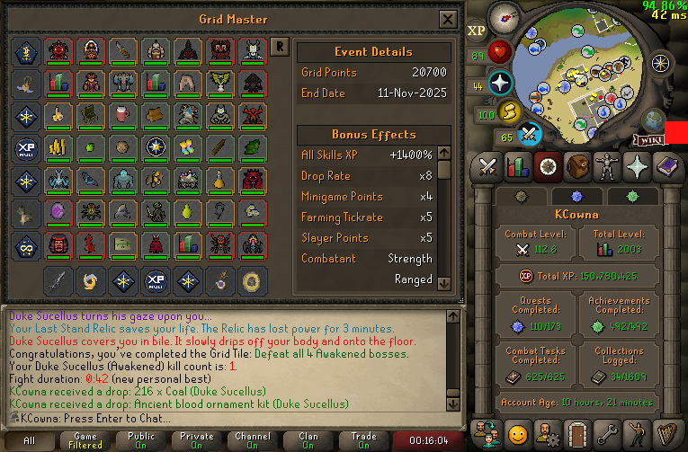 Faux_Freedom's tweet image. THE GRID IS DONE.

10 Hours 21 Minutes. 

We did it boys. GL to the future speed runs, I think sub 8:30 is possible.