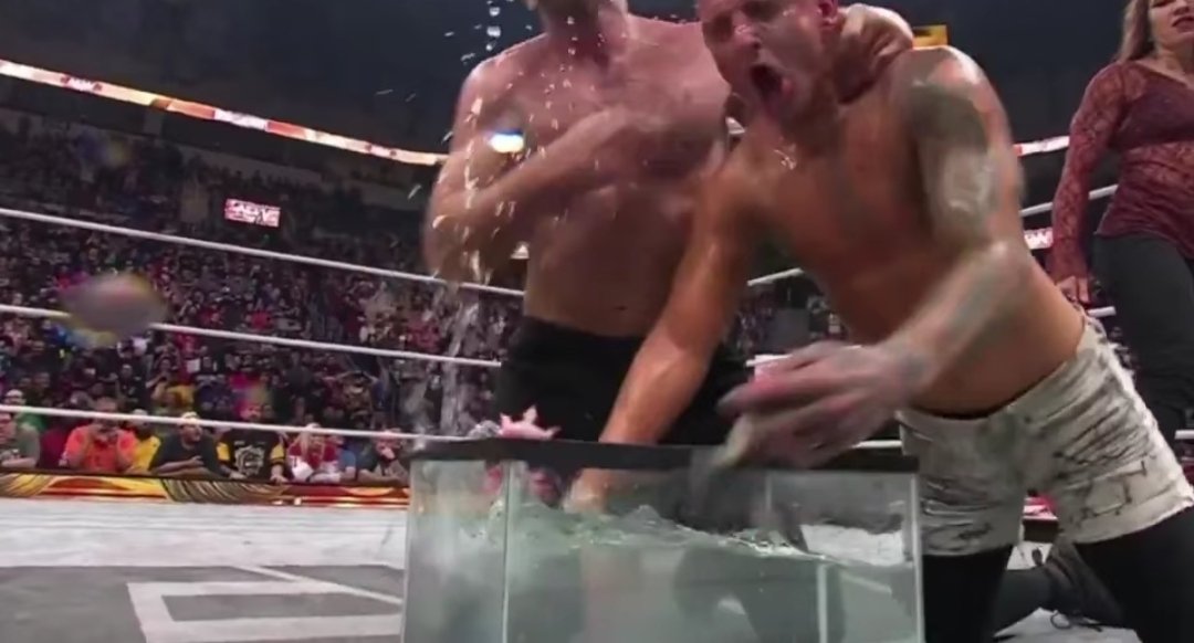 They tried to drown someone in the middle of the ring last night.

Just when you thought this joke of vanity project can't go any lower, they prove you wrong. There isn't even a word in known language to describe how pathetic this is.