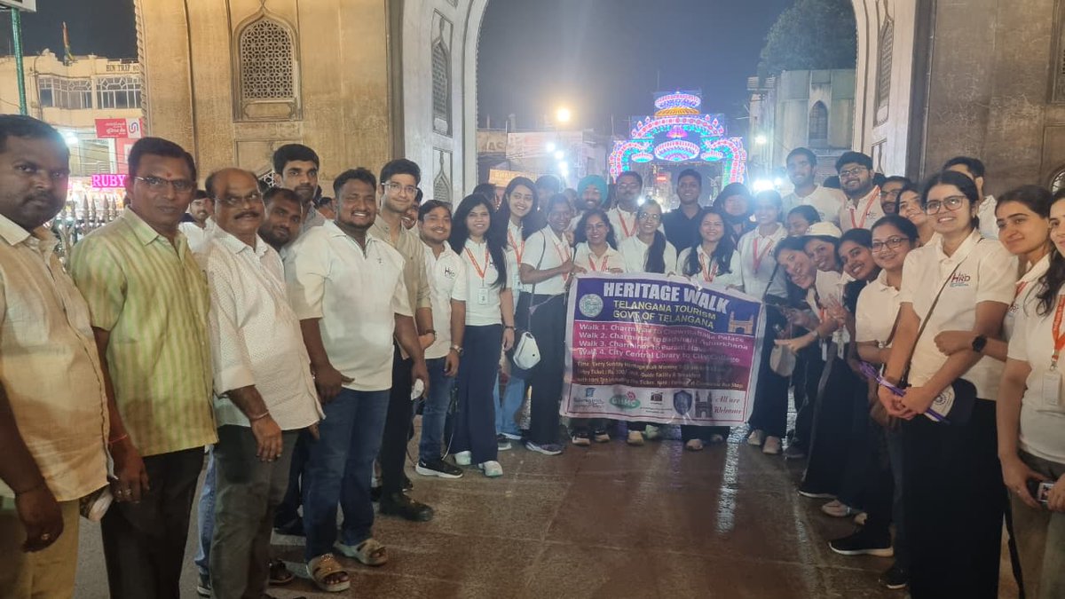 IPRTelangana's tweet image. 🏛️ Heritage Walk for Civil Service Trainees

The Dept. of Tourism, in coordination with Dr. MCR HRD Institute, Police Dept, ASI, and Chowmohalla Palace, organized a Heritage Walk for 159 #IAS, ₹IPS &amp;amp; #IFS trainee officers from #Charminar to #Chowmohalla Palace via Laad Bazar.