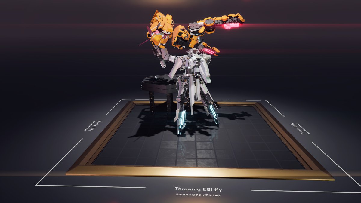 nece_arclight's tweet photo. 作品名:Throwing EBI fly
メッセージ:うるせえエビフライぶつけんぞ
#BreakArts #BA3Customs https://t.co/tFSiiRgSNn