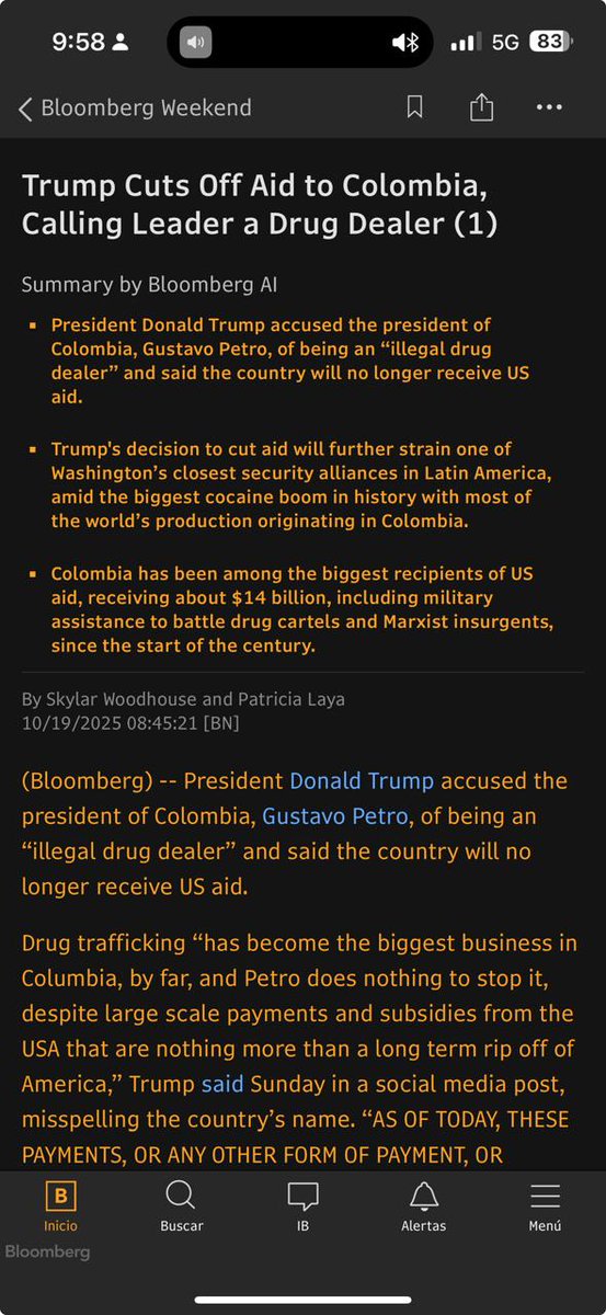 Esto va a amanecer bien feo mañana....